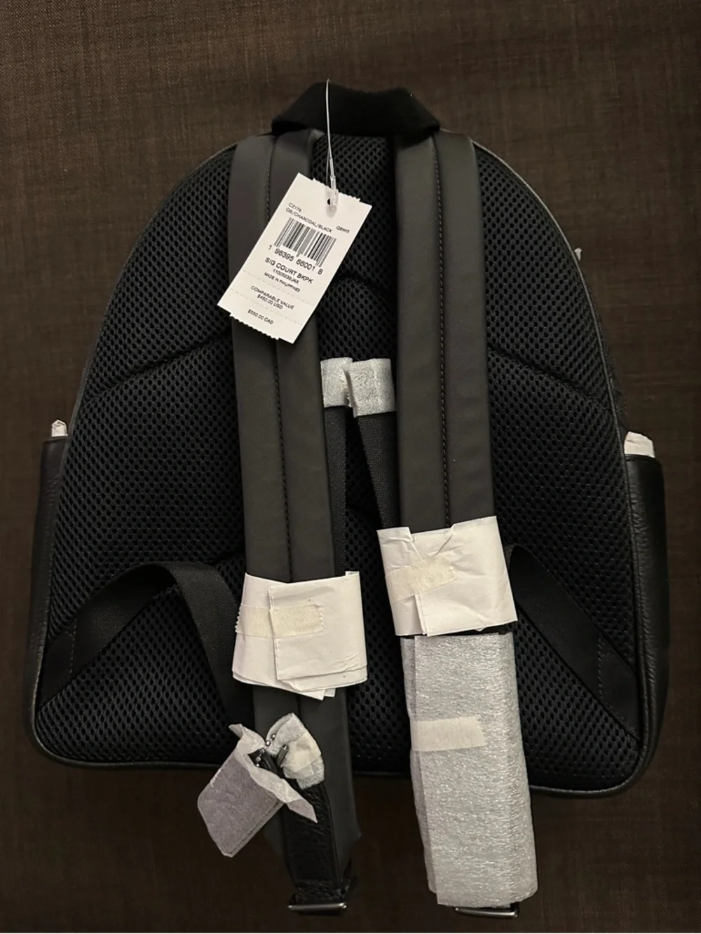 Coach Black Pebbled Leather Mini Backpack - Picture 3 of 8